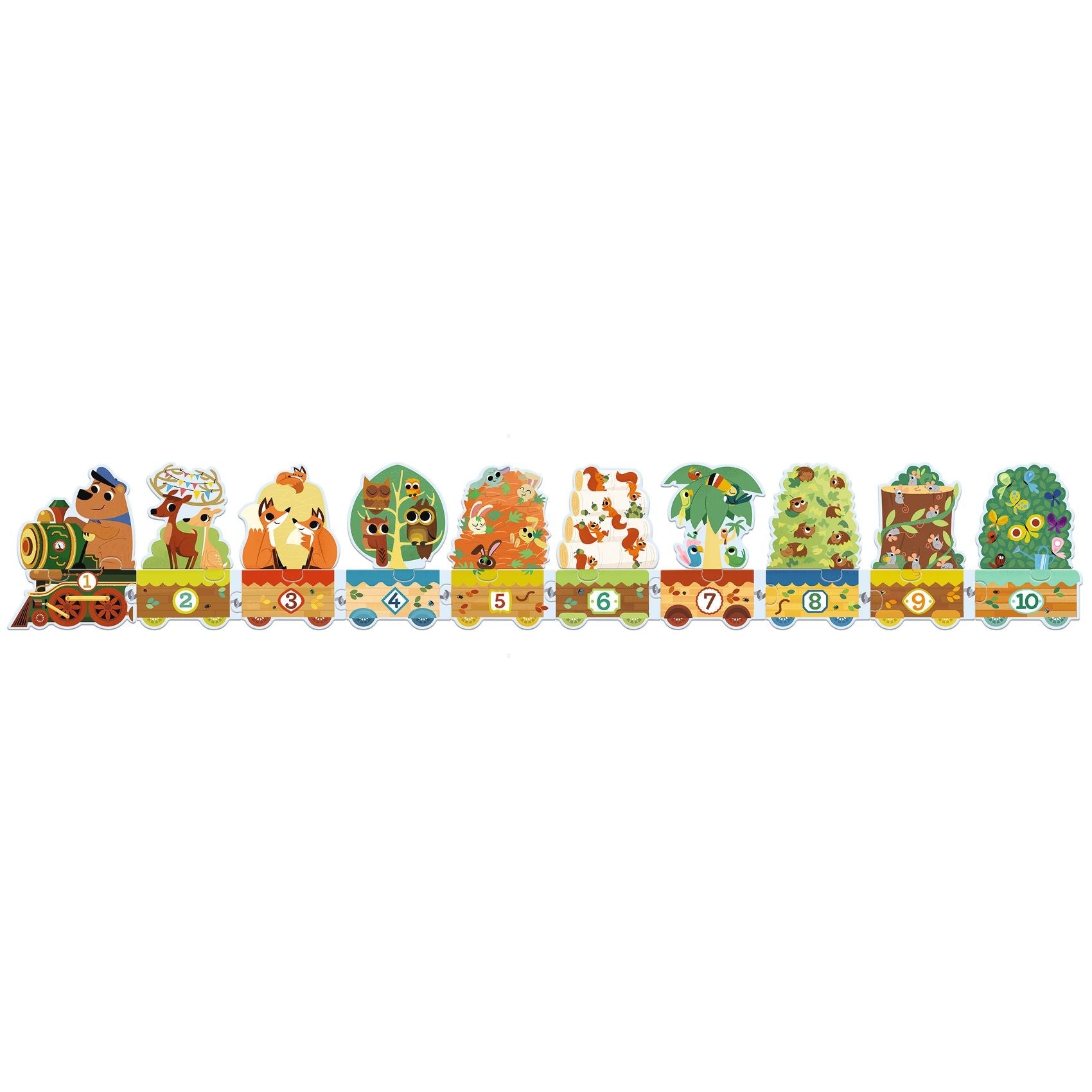 Puzzle - uri - Puzzle Învăţ să număr, 3+ ani | Djeco - 4