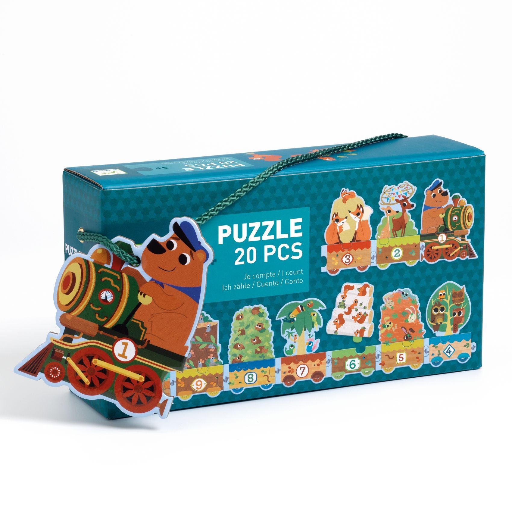 Puzzle - uri - Puzzle Învăţ să număr, 3+ ani | Djeco - 1