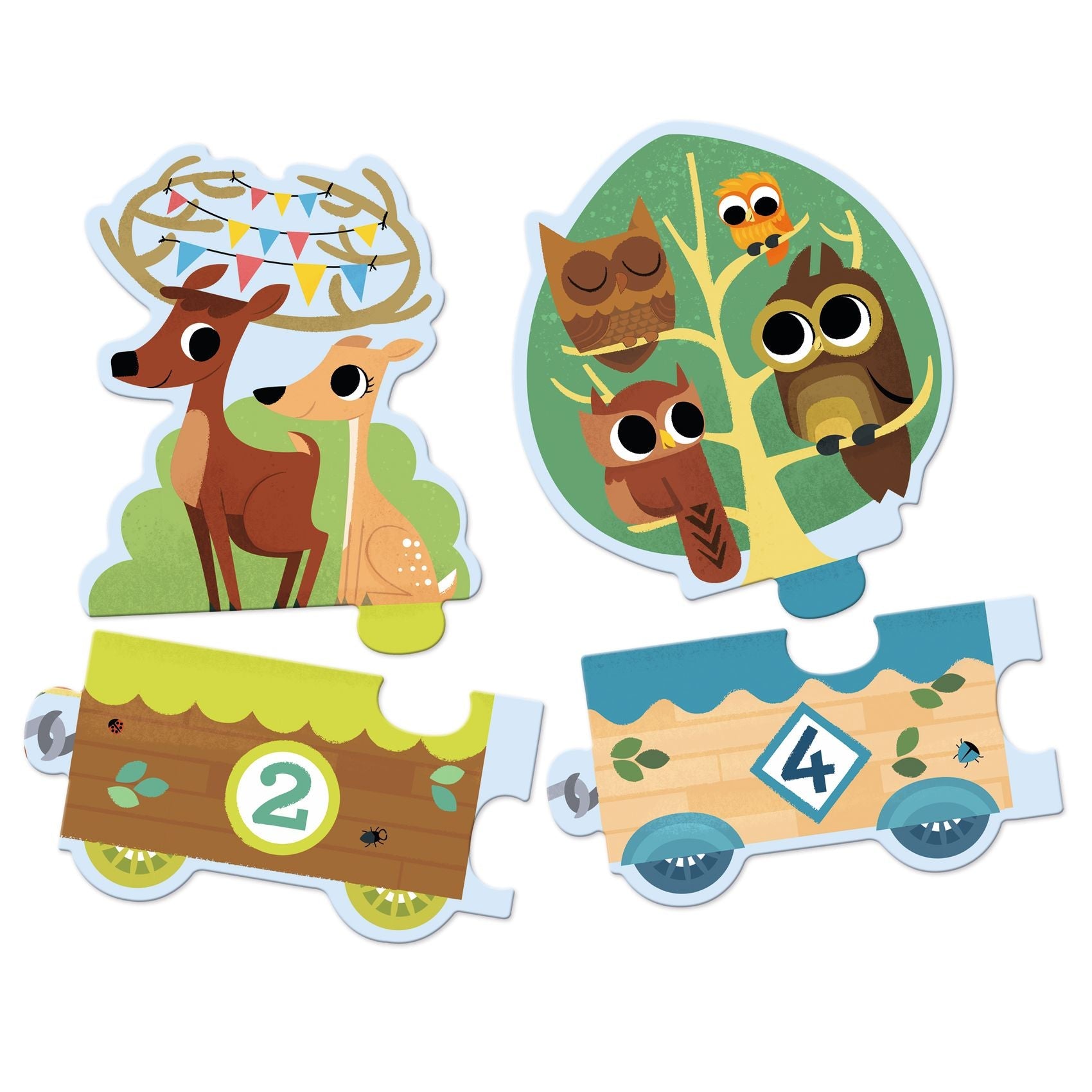 Puzzle - uri - Puzzle Învăţ să număr, 3+ ani | Djeco - 3