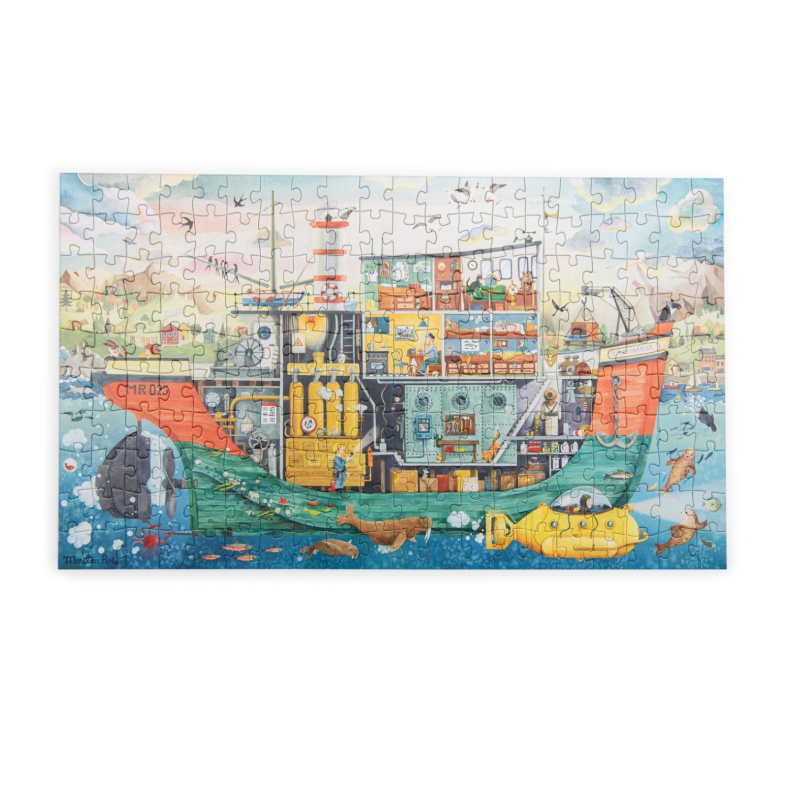 Puzzle - uri - Puzzle - Nava exploratorilor, 200 piese, 6+ ani | Moulin Roty - 2
