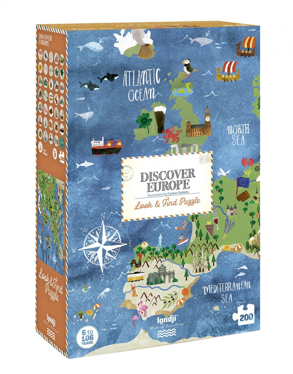 Puzzle pentru copii "Descoperă Europa" | Londji - Londji - EmmaSiLuna.ro