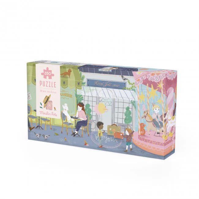 Puzzle - uri - Puzzle pentru copii - Les Parisiennes 10 rue des Lilas, 350 piese, 7+ ani | Moulin Roty - 6