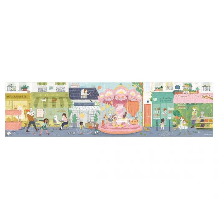 Puzzle - uri - Puzzle pentru copii - Les Parisiennes 10 rue des Lilas, 350 piese, 7+ ani | Moulin Roty - 4