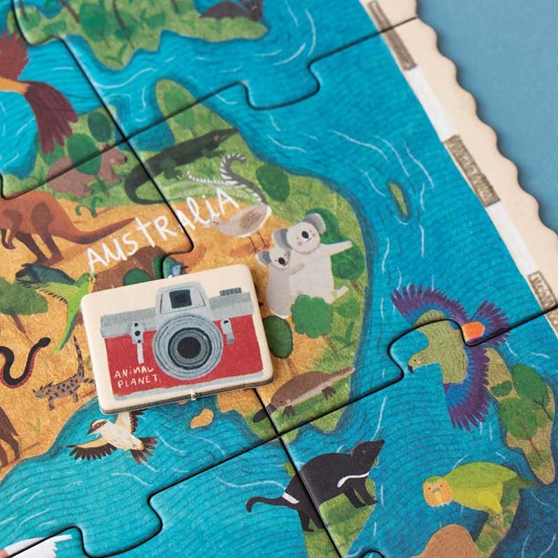 Puzzle pentru copii "Planeta animalelor" | Londji - Londji - EmmaSiLuna.ro