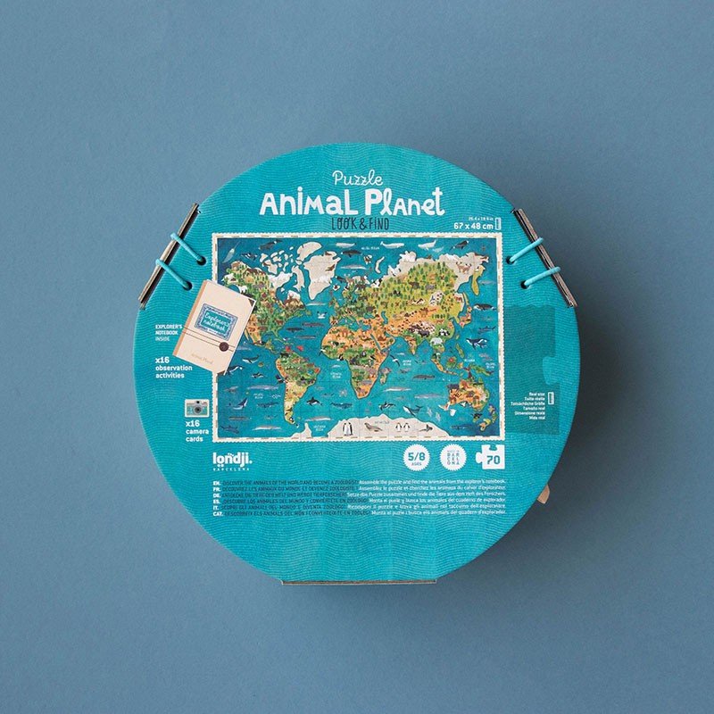 Puzzle pentru copii "Planeta animalelor" | Londji - Londji - EmmaSiLuna.ro