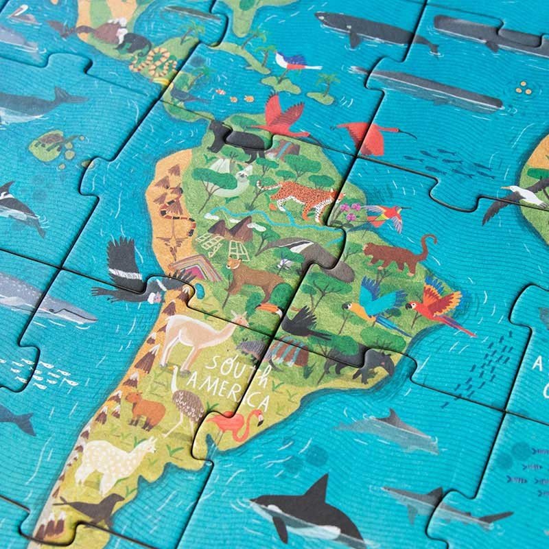 Puzzle pentru copii "Planeta animalelor" | Londji - Londji - EmmaSiLuna.ro
