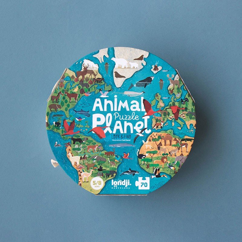 Puzzle pentru copii "Planeta animalelor" | Londji - Londji - EmmaSiLuna.ro