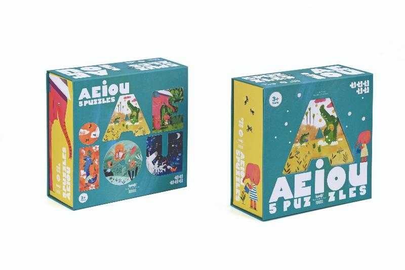 Puzzle - uri - Puzzle progresiv - Vocale AEIOU, 3 - 6 ani | Londji - 8