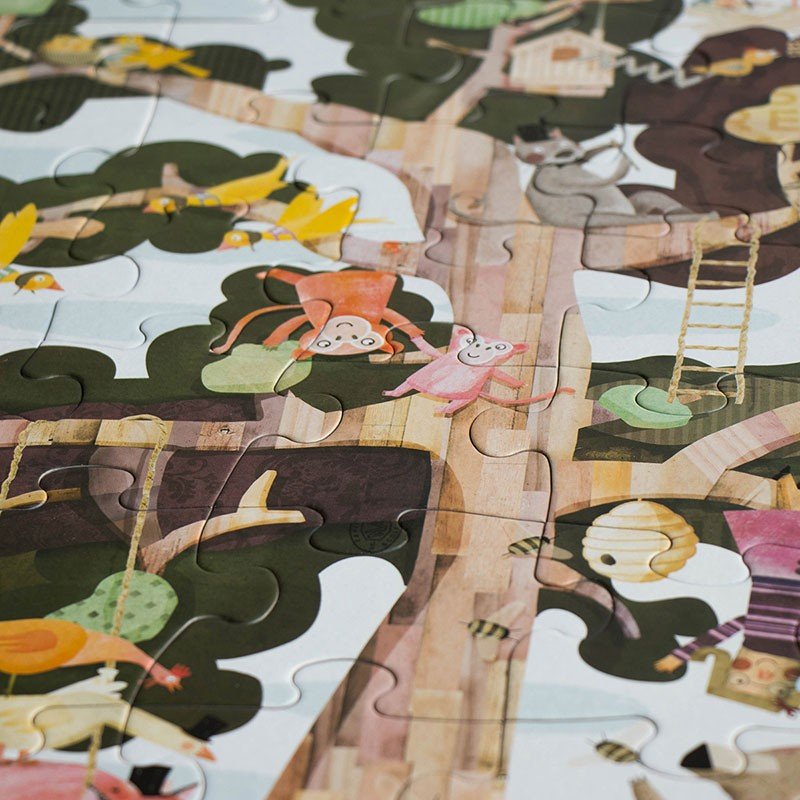 Puzzle reversibil pentru copii "Copacul meu" | Londji - Londji - EmmaSiLuna.ro