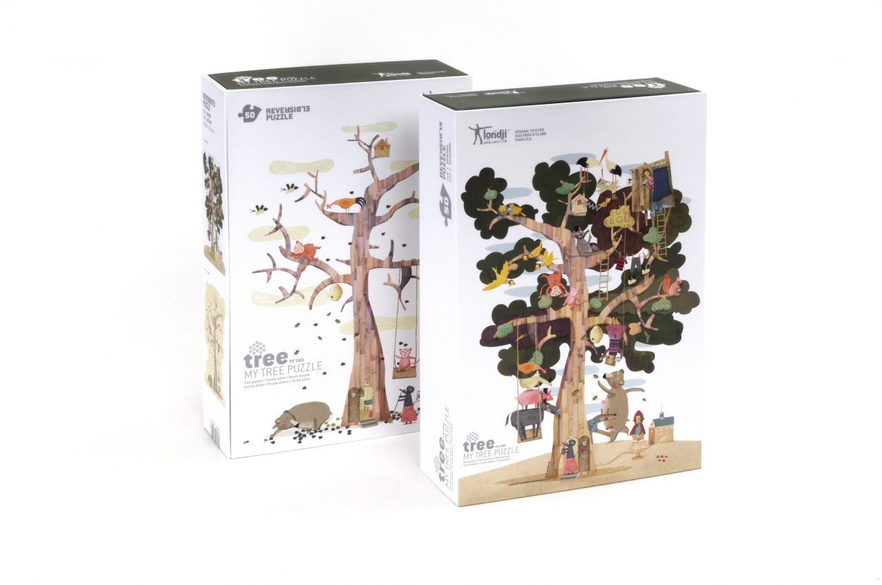 Puzzle reversibil pentru copii "Copacul meu" | Londji - Londji - EmmaSiLuna.ro