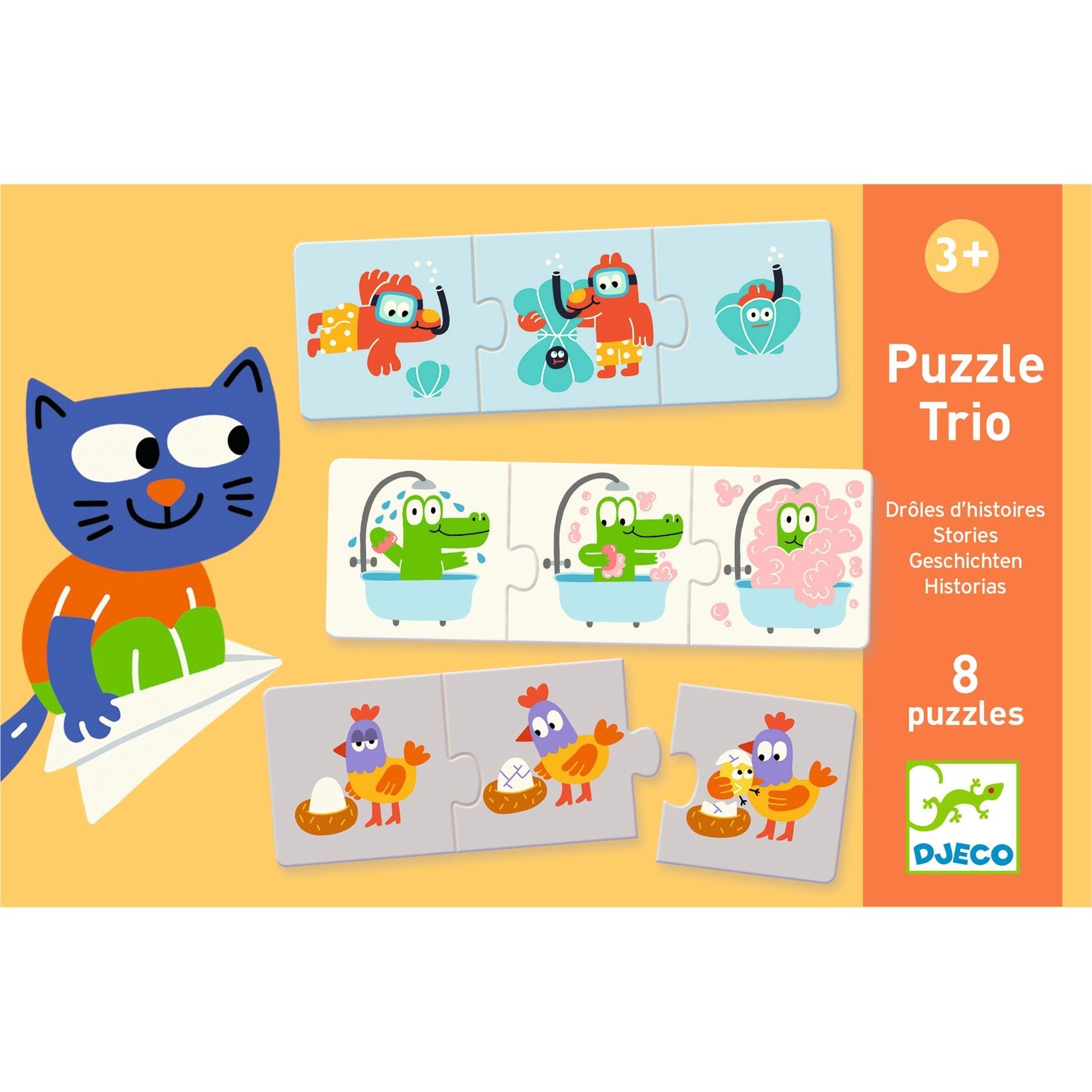 Puzzle - uri - Puzzle trio - Poveşti, 3+ ani | Djeco - 1