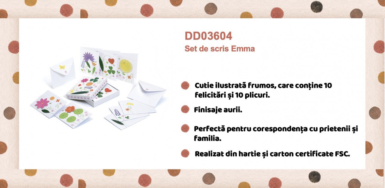 Jucarii creative - Set 10 felicitări Emma | Djeco - 4