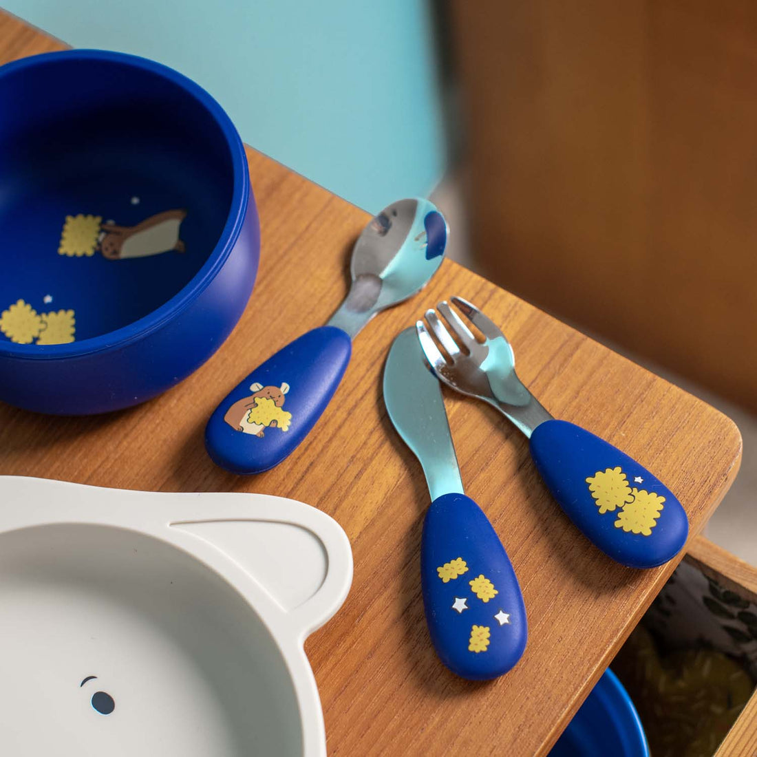Set de tacâmuri - Set de tacâmuri pentru copii, Puce & Pilou | Moulin Roty - 3