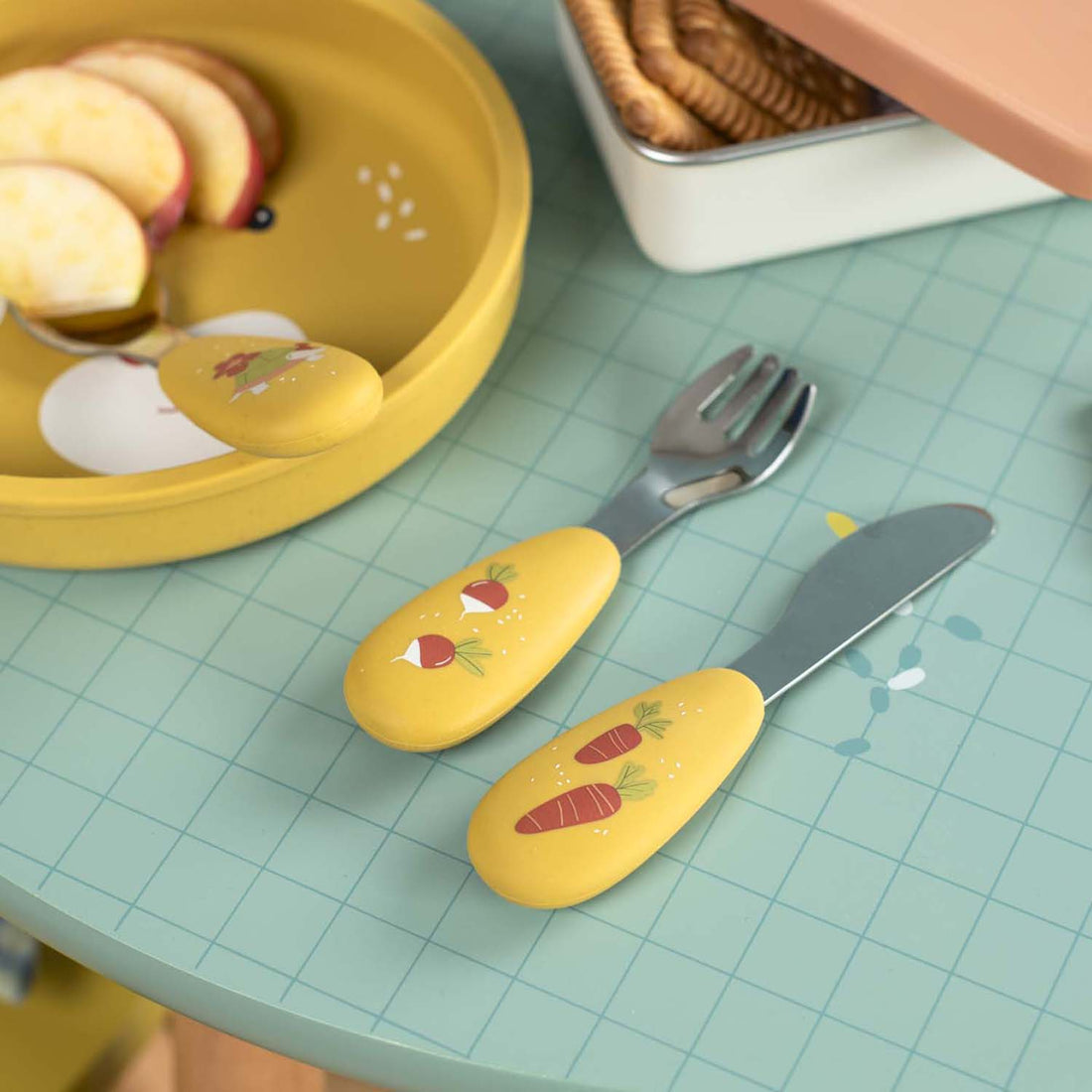 Set de tacâmuri - Set de tacâmuri pentru copii, Trois petit lapins | Moulin Roty - 3