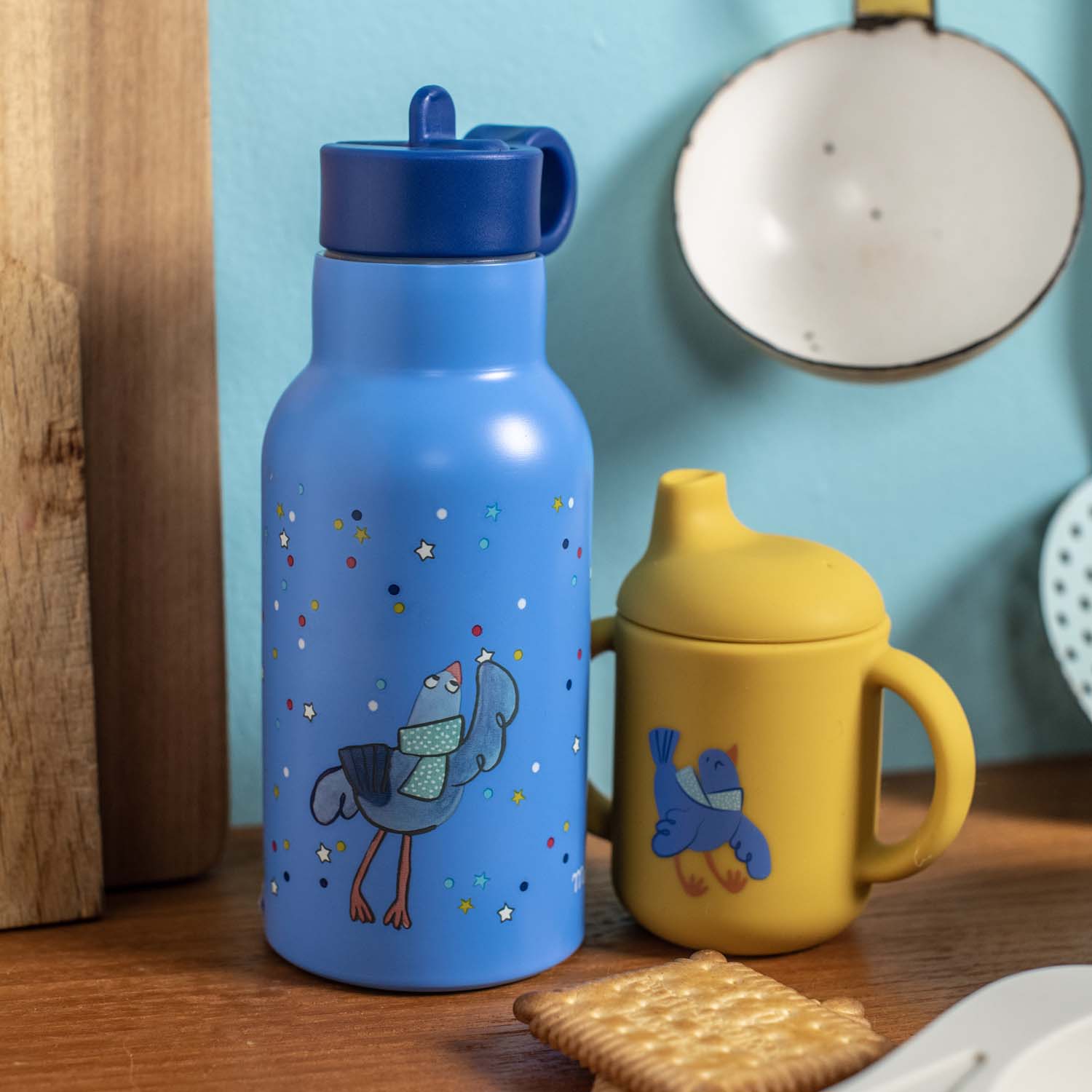 Set de tacâmuri - Sticlă apă oţel inoxidabil, Puce & Pilou | Moulin Roty - 4