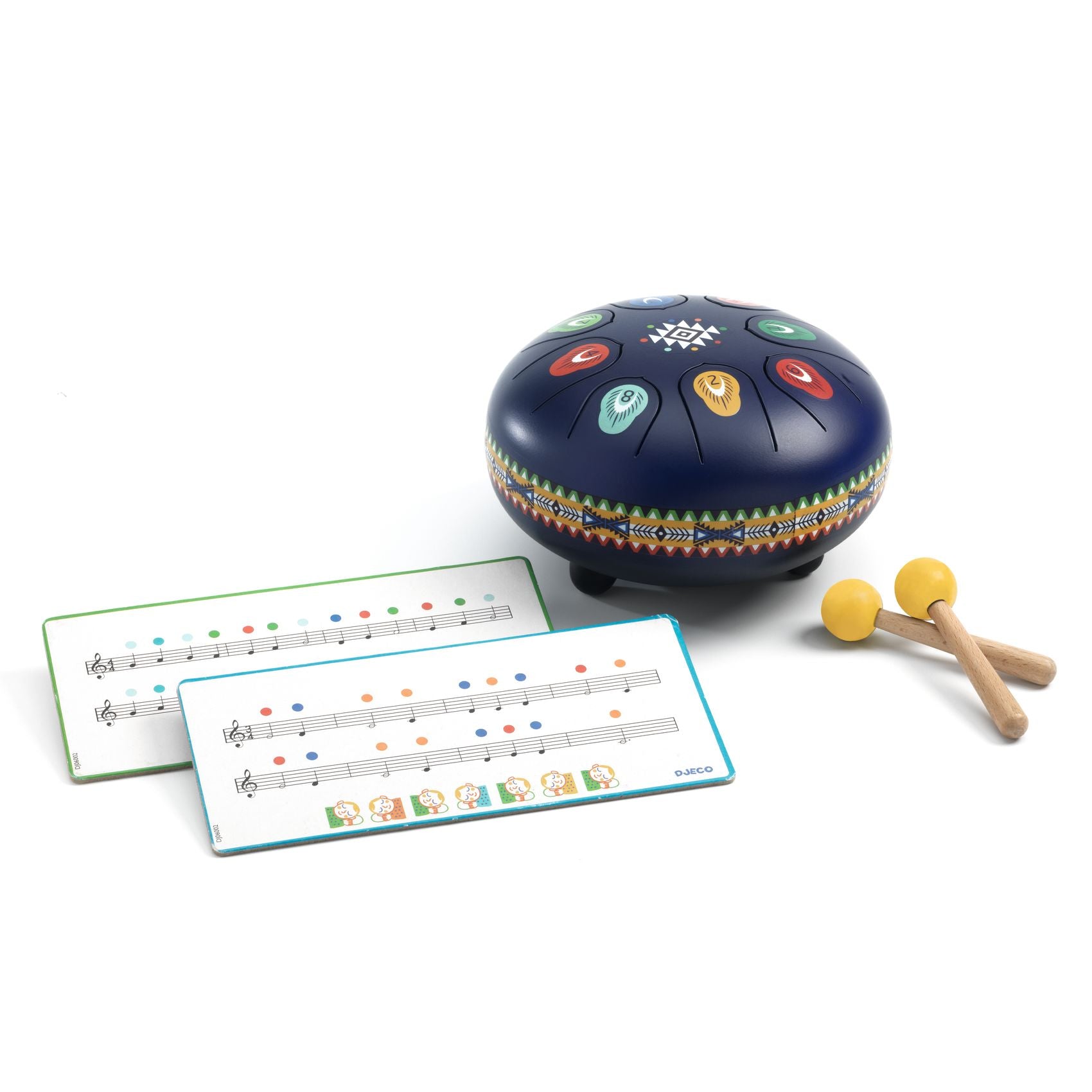 Instrumente muzicale - Tambur cu limbă de oţel Animambo, 8 note, 16cm | Djeco - 5