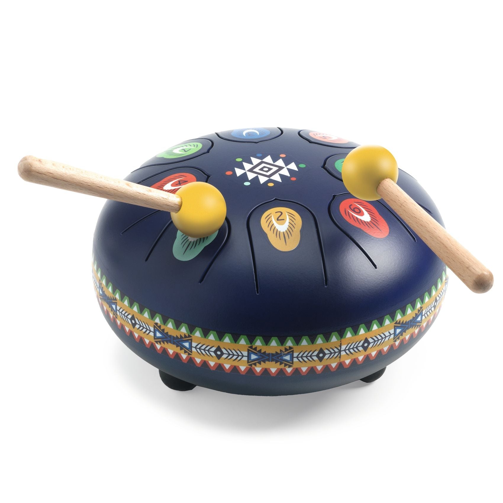 Instrumente muzicale - Tambur cu limbă de oţel Animambo, 8 note, 16cm | Djeco - 4