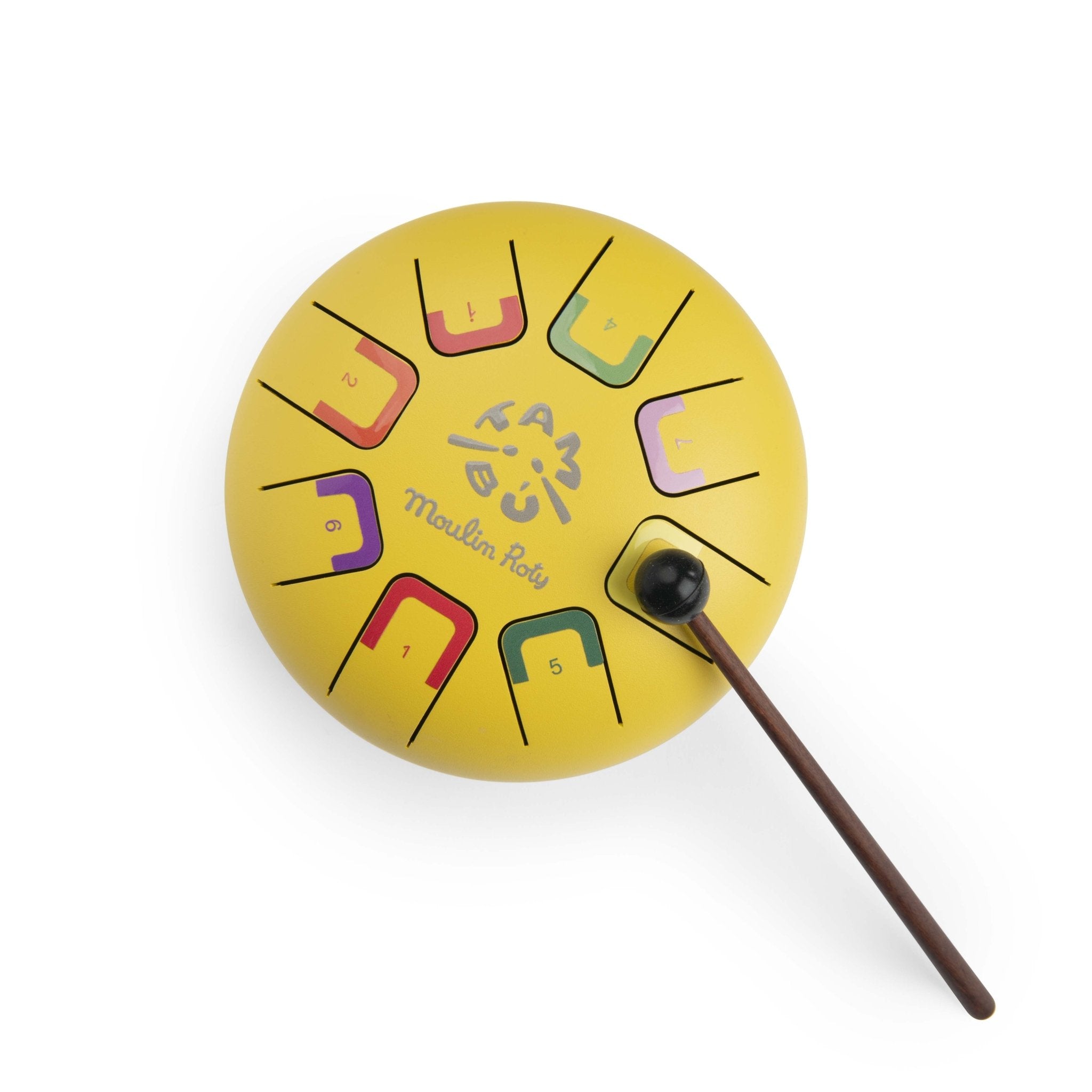 Instrumente muzicale - Tambur cu limbă de oţel - Les Popipop, 8 note, 15cm, 3+ ani | Moulin Roty - 1