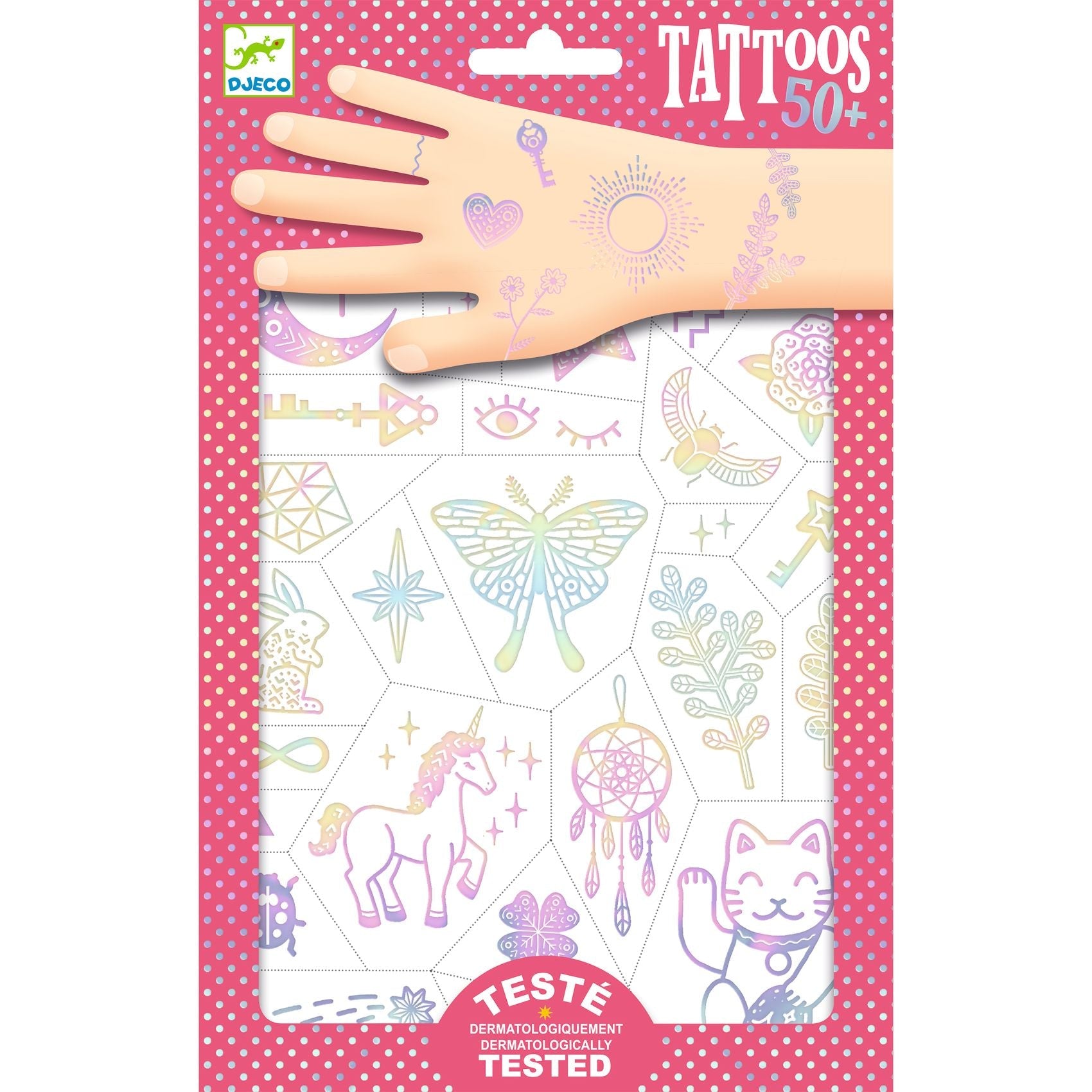 - Tatuaje temporare metalice Simboluri norocoase | Djeco - 1