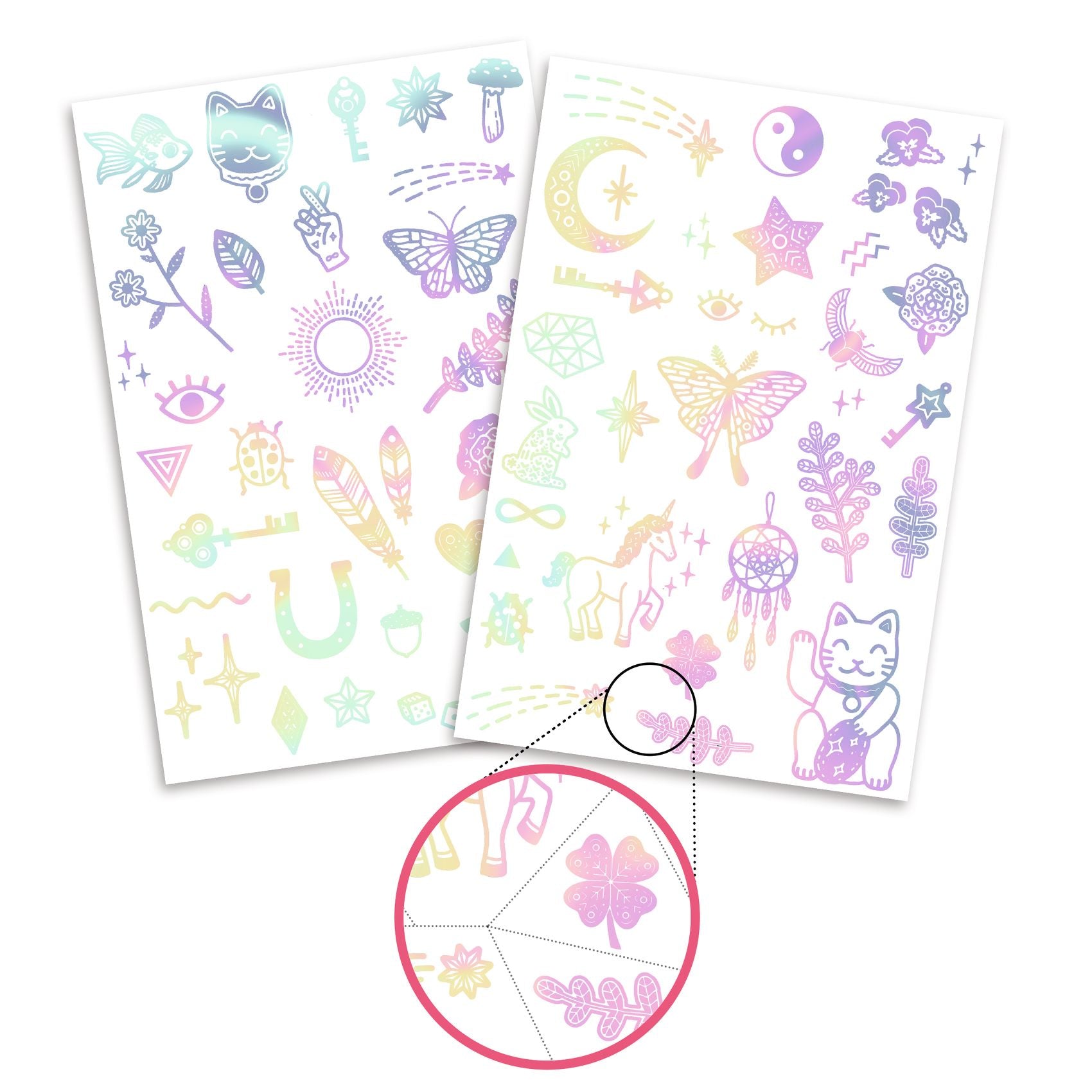 - Tatuaje temporare metalice Simboluri norocoase | Djeco - 3