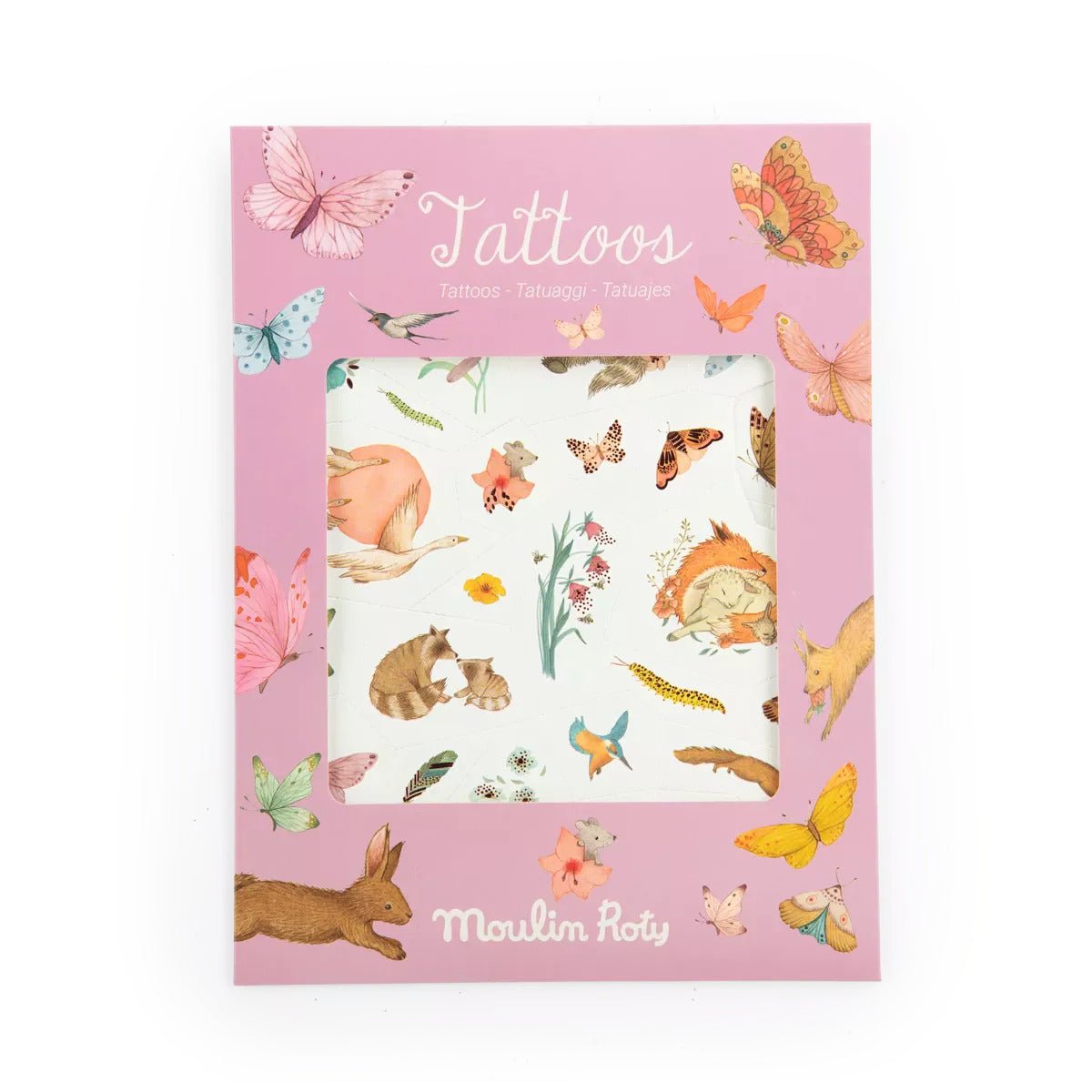 Abţibilduri şi Tatuaje - Tatuaje temporare pentru copii - Les Rosalies, 3+ ani | Moulin Roty - 1