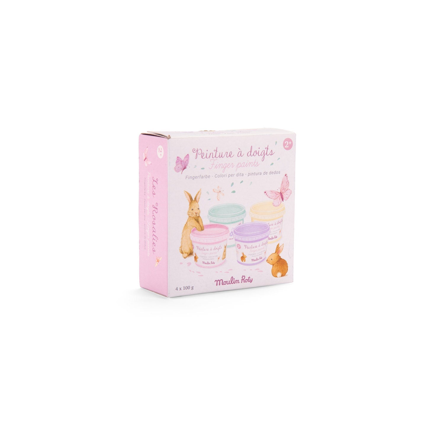 Vopsea pastelată pentru pictura cu degete "Les Rosalies" | Moulin Roty - Moulin Roty - EmmaSiLuna.ro