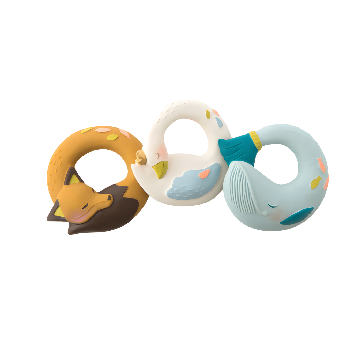 Inel pentru dentiţie din cauciuc natural - Balenă, Le voyage d&