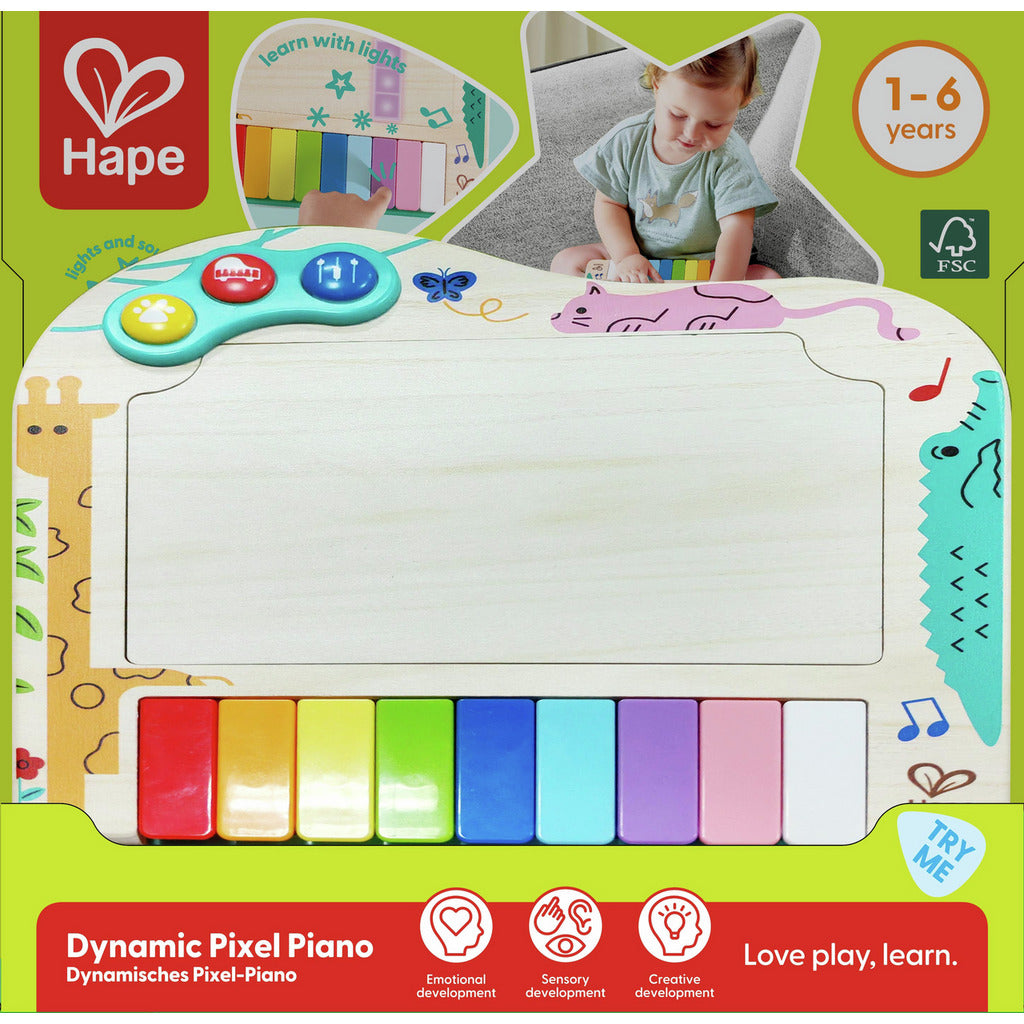Pian muzical interactiv cu pixeli dinamici, 1+ ani | Hape