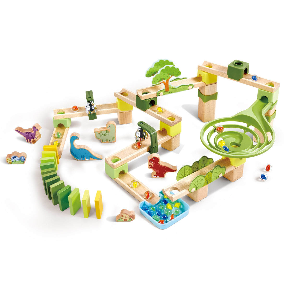Pistă de bile - Marble Run Dino Adventure, 3+ ani | Hape