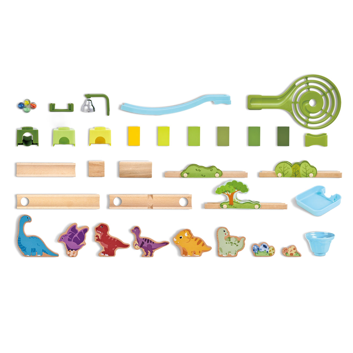 Pistă de bile - Marble Run Dino Adventure, 3+ ani | Hape