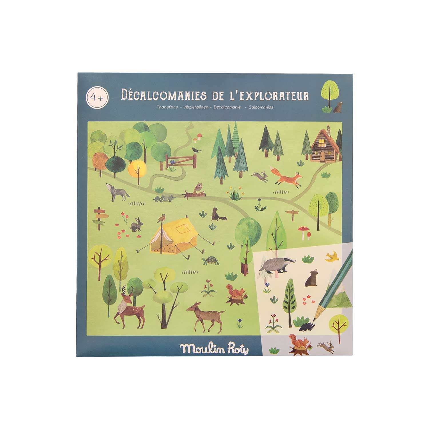 Abţibilduri - Abţibilduri de transfer (Decal) - Exploratorul, 4+ ani | Moulin Roty - 4