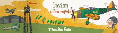 Avion - Avion polistiren Thunderbolt, 19cm, 3+ ani | Moulin Roty - 3