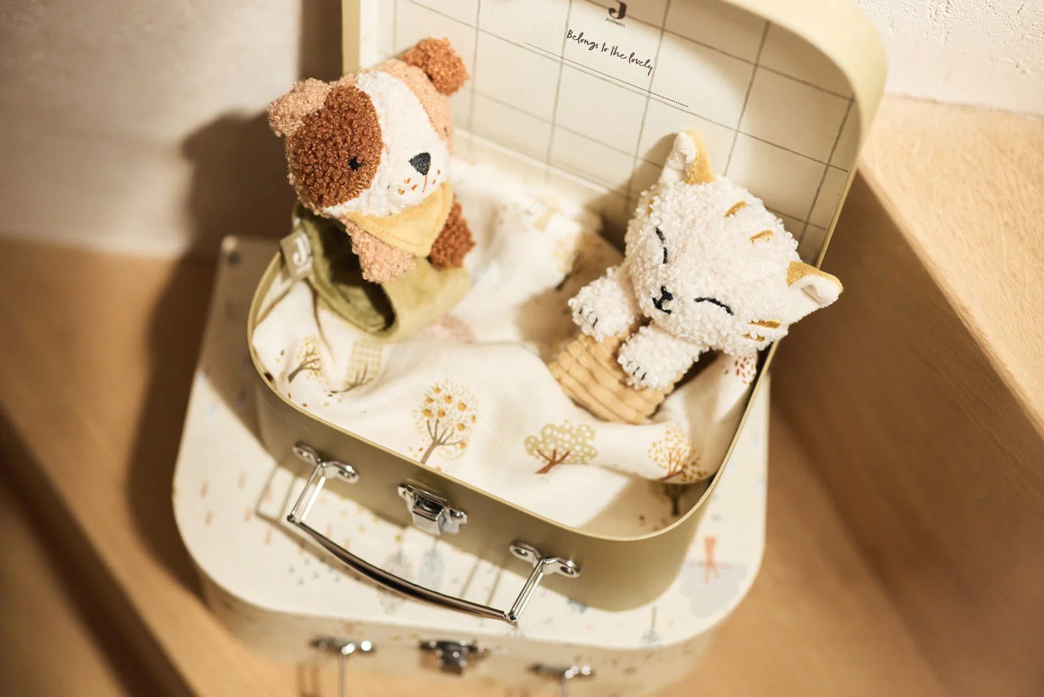 Jucării senzoriale - Brățară zornăitoare pentru bebeluși - Pisicuţa Charlie, 0+ ani | Jollein - 4