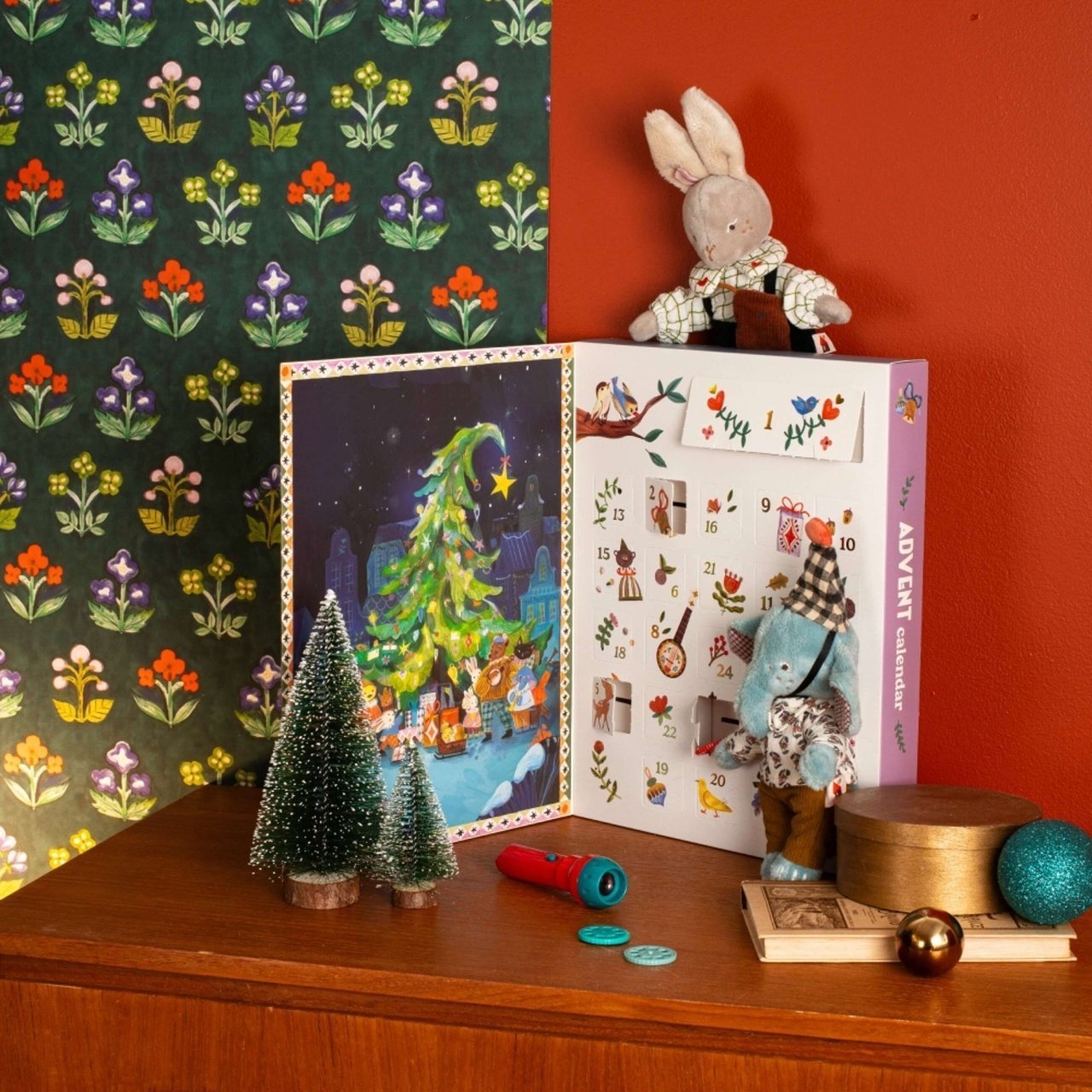 Jocuri şi jucării creative - Calendar de Advent - Lanternă şi discuri cu poveşti Minouchkas | Moulin Roty - 2