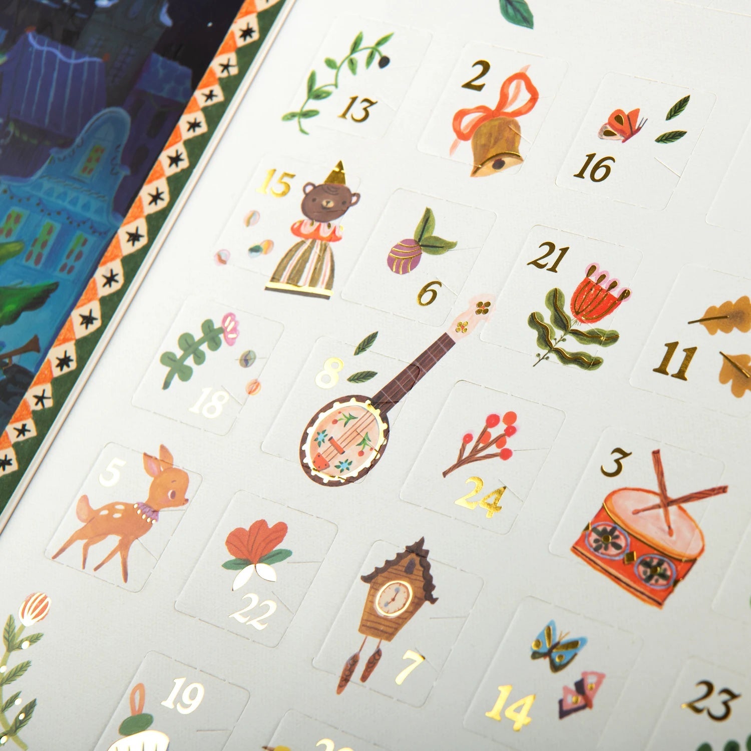 Jocuri şi jucării creative - Calendar de Advent - Lanternă şi discuri cu poveşti Minouchkas | Moulin Roty - 3