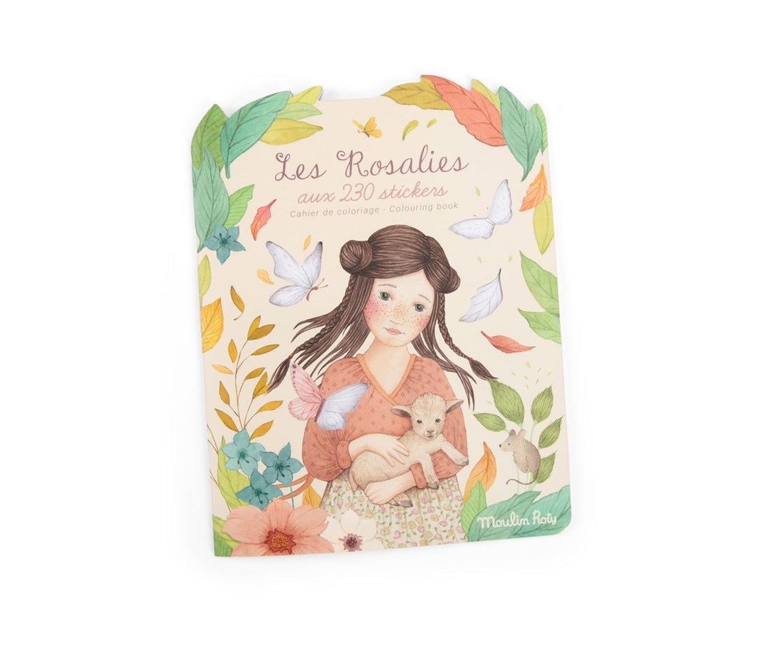 Desen şi pictură - Carte de colorat cu 230 de abţibilduri - Les Rosalies, 3+ ani | Moulin Roty - 1