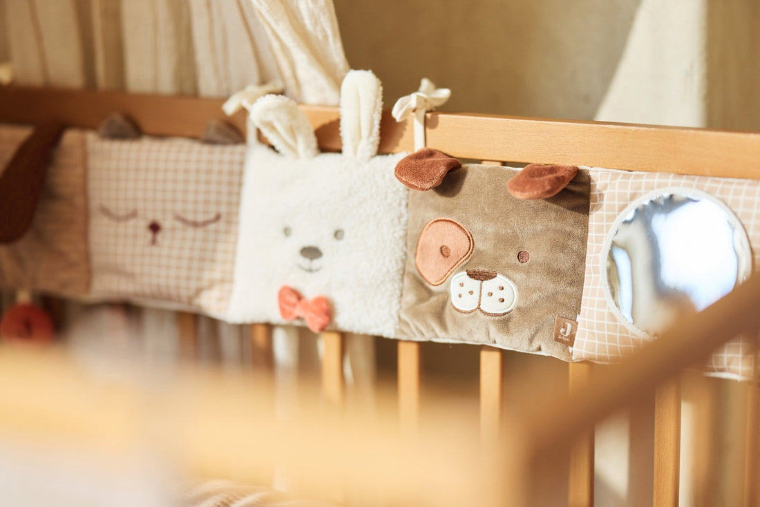 Jucării senzoriale - Carte senzorială pentru pătuţ bebeluși - Animal Friends, 0+ ani | Jollein - 3