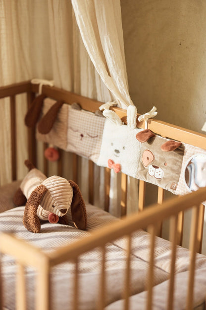 Jucării senzoriale - Carte senzorială pentru pătuţ bebeluși - Animal Friends, 0+ ani | Jollein - 4