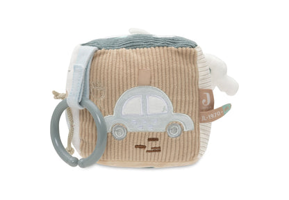 Jucarii de plus - Cub senzorial din pluş cu activităţi - On The Go, 0+ ani | Jollein - 8