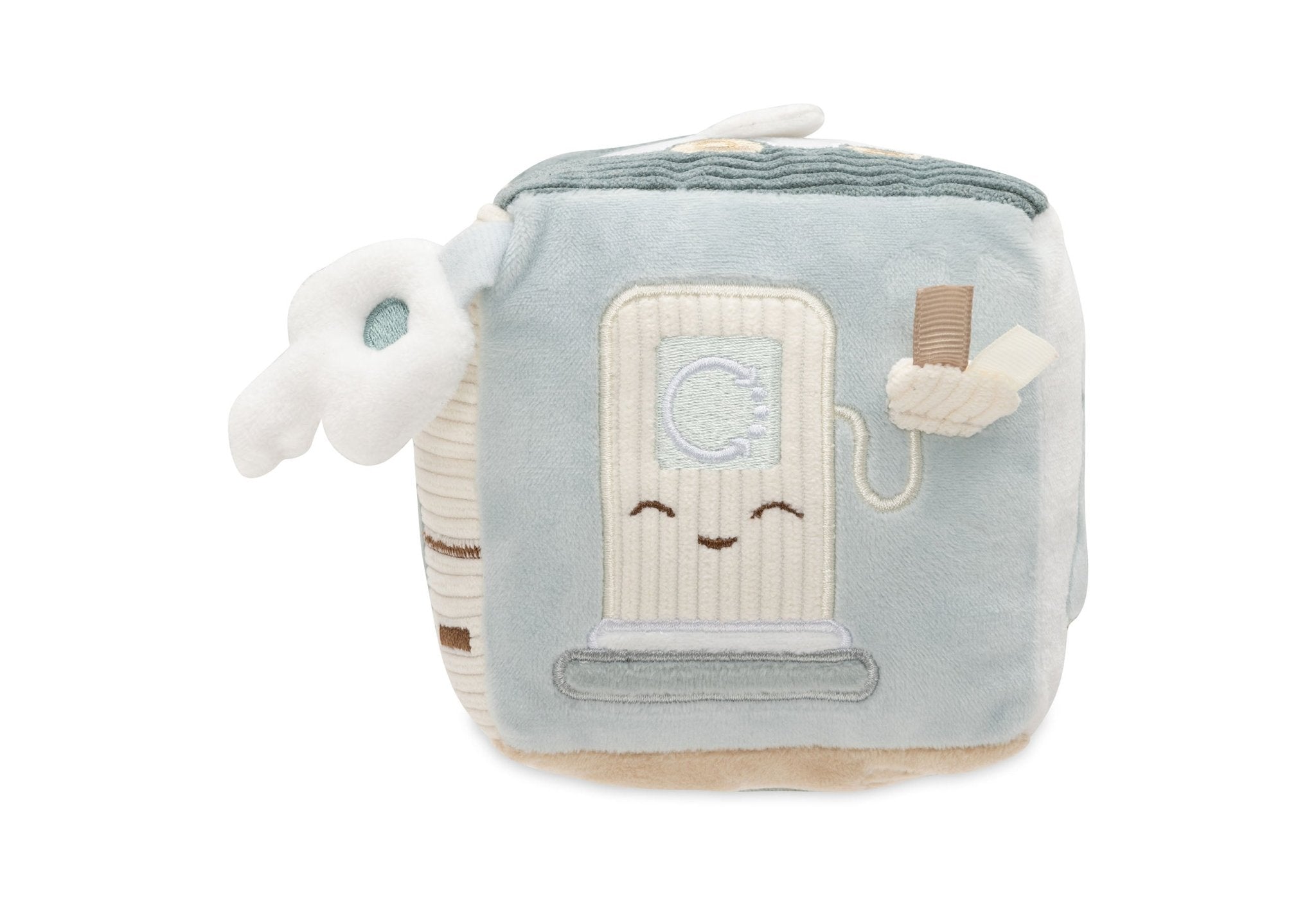 Jucarii de plus - Cub senzorial din pluş cu activităţi - On The Go, 0+ ani | Jollein - 1