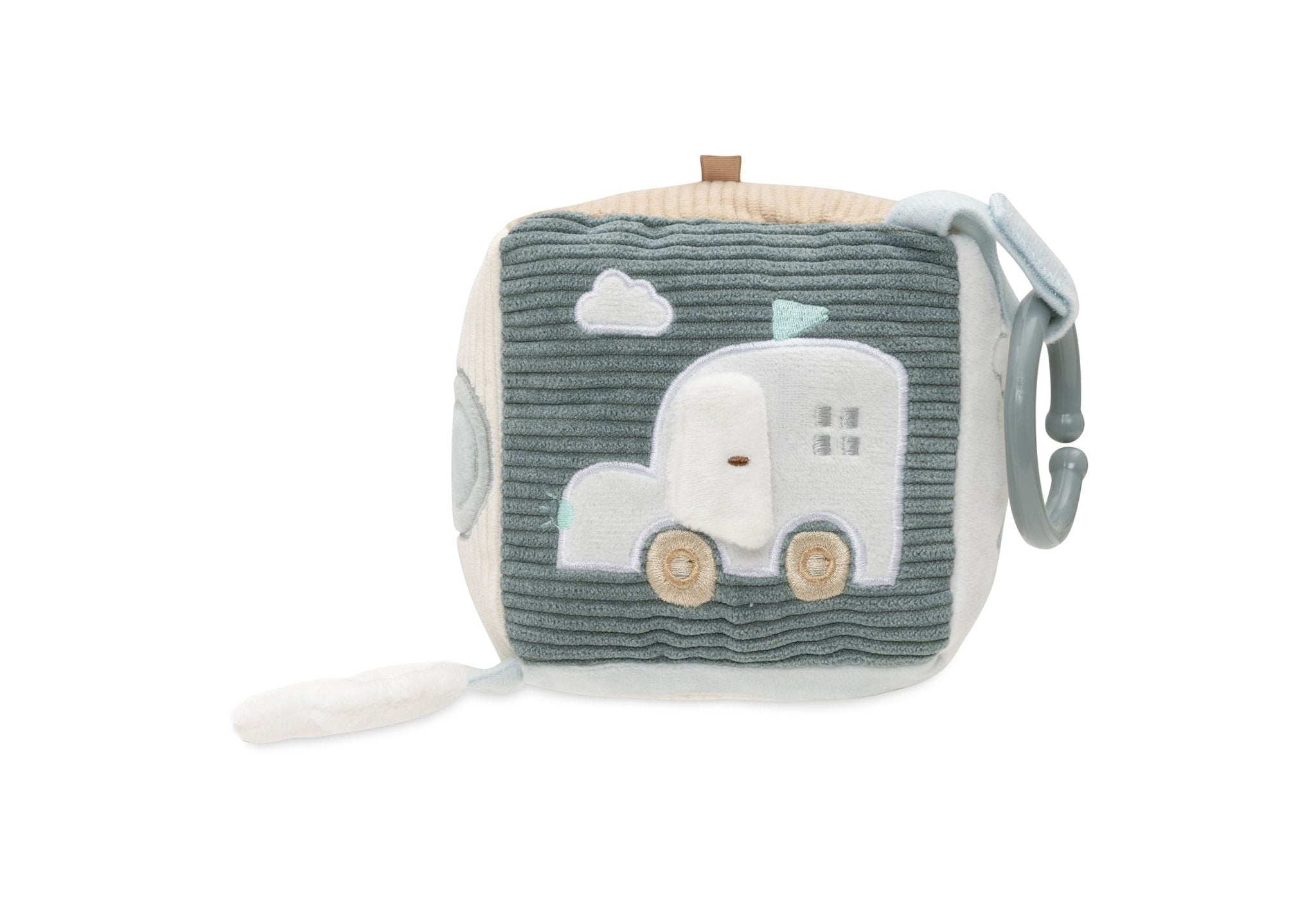 Jucarii de plus - Cub senzorial din pluş cu activităţi - On The Go, 0+ ani | Jollein - 10