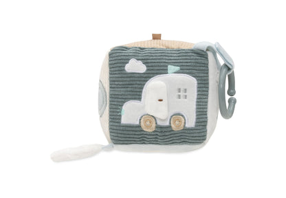 Jucarii de plus - Cub senzorial din pluş cu activităţi - On The Go, 0+ ani | Jollein - 10