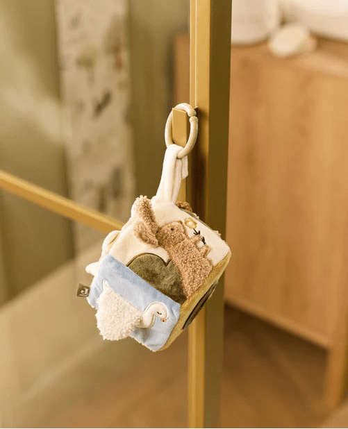 Jucării de pluş - Cub senzorial din pluş cu activităţi - Tiny Park, 0+ ani | Jollein - 8