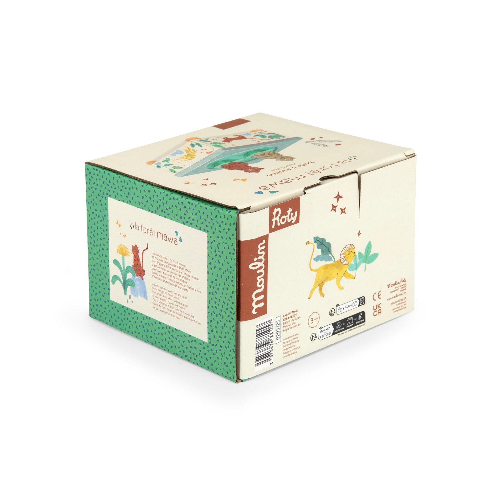 Cutiuţe şi globuri muzicale - Cutiuţă muzicală cu 2 figurine magnetice - Pădurea Mawa , 3+ ani | Moulin Roty - 5