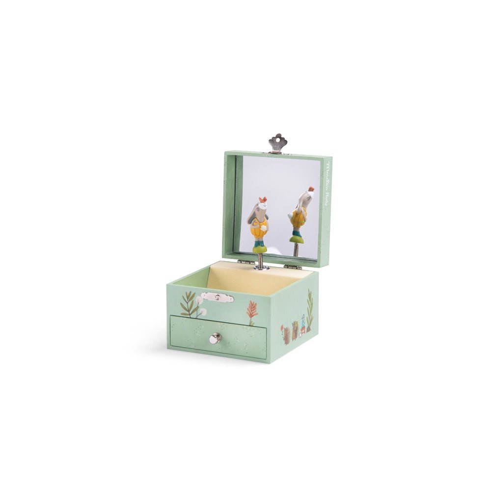 Cutiuţe şi globuri muzicale - Cutiuţă muzicală de bijuterii - Trois petits lapins, 3+ ani | Moulin Roty - 1