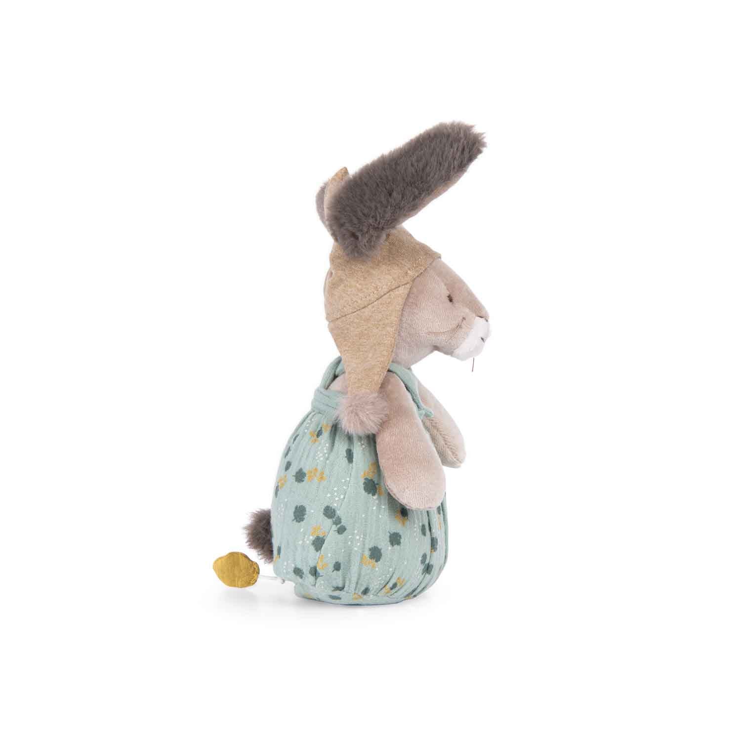 Jucarie muzicala - Iepuraş muzical de pluș - Trois Petits Lapins, 0+ ani | Moulin Roty - 4
