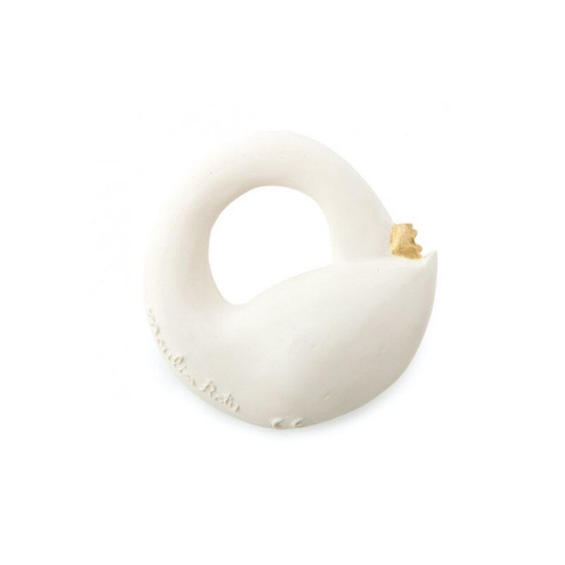 Jucării dentiţie - Inel pentru dentiţie din cauciuc natural - Gâsca Olga, 0+ ani | Moulin Roty - 2