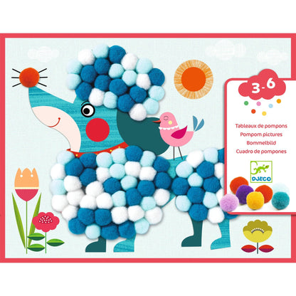 Jocuri şi jucării creative - Joc creativ Căţeluşi cu biluţe pompons, 3 - 6 ani | Djeco - 4