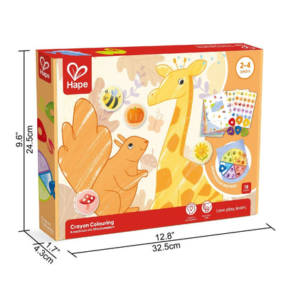 Hape - Joc creativ – Creioane cerate și activități de colorat, 18 piese, 2+ ani | Hape-10