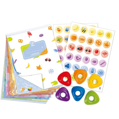 Hape - Joc creativ – Creioane cerate și activități de colorat, 18 piese, 2+ ani | Hape-3
